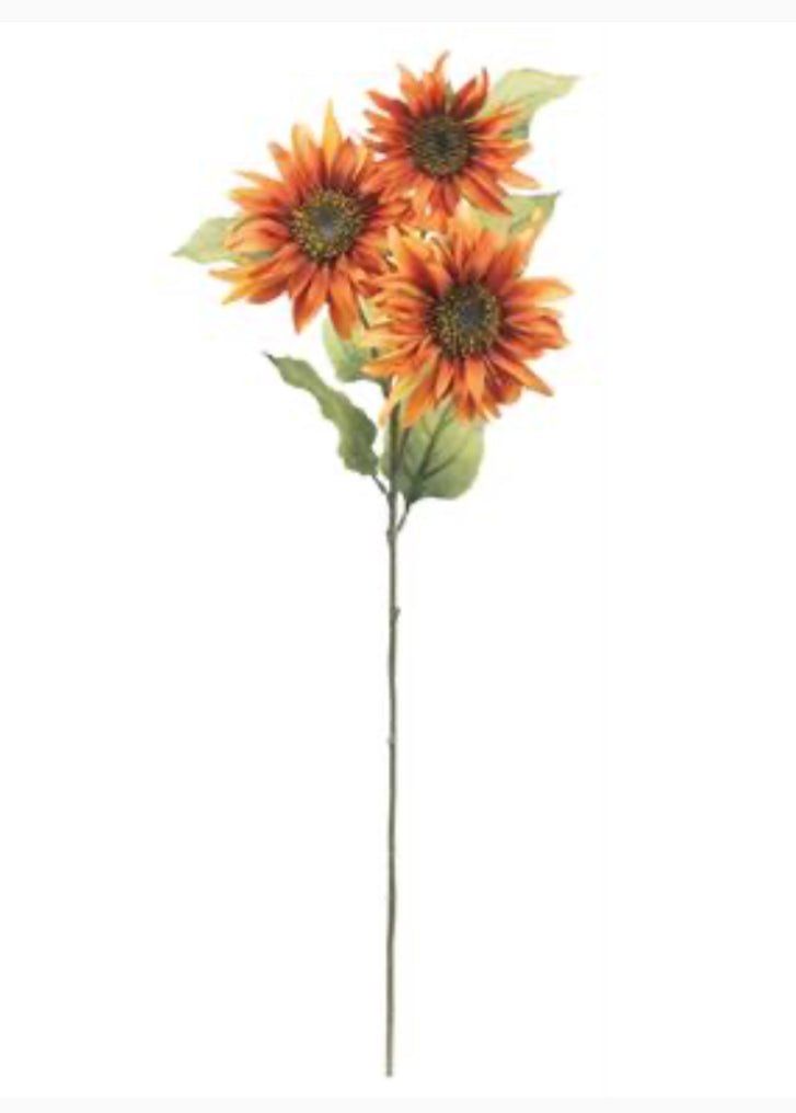 Sunflower spray - rust - Greenery MarketArtificial Flora6114 - RT