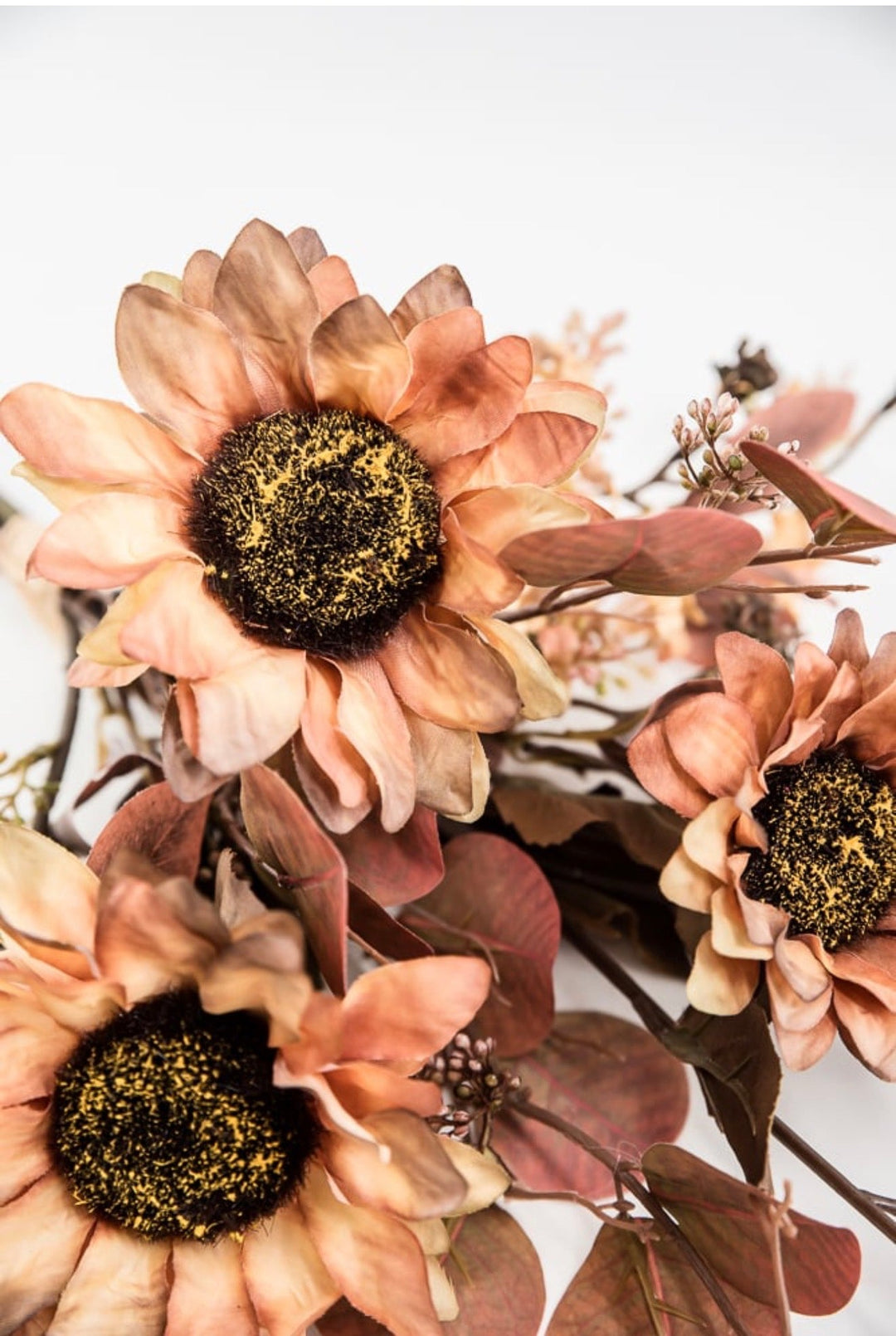 Sunflowers and eucalyptus mixed bundle - Greenery MarketArtificial Flora26336