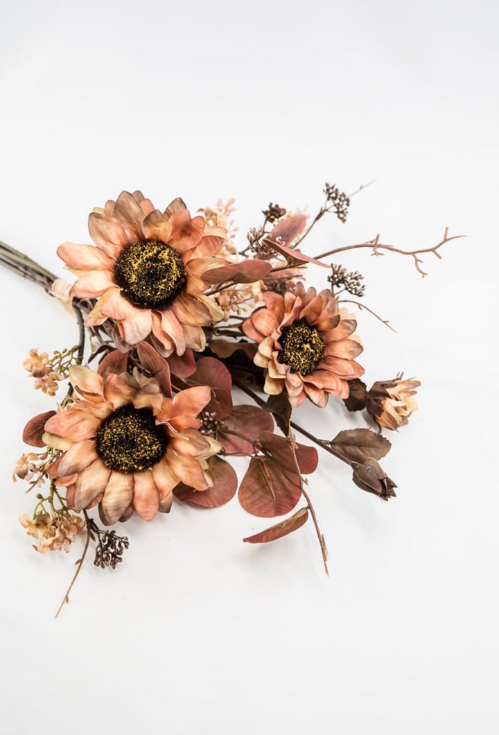 Sunflowers and eucalyptus mixed bundle - Greenery MarketArtificial Flora26336