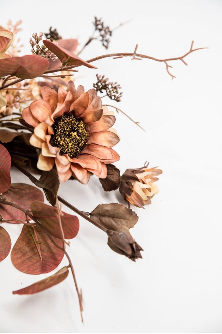 Sunflowers and eucalyptus mixed bundle - Greenery MarketArtificial Flora26336