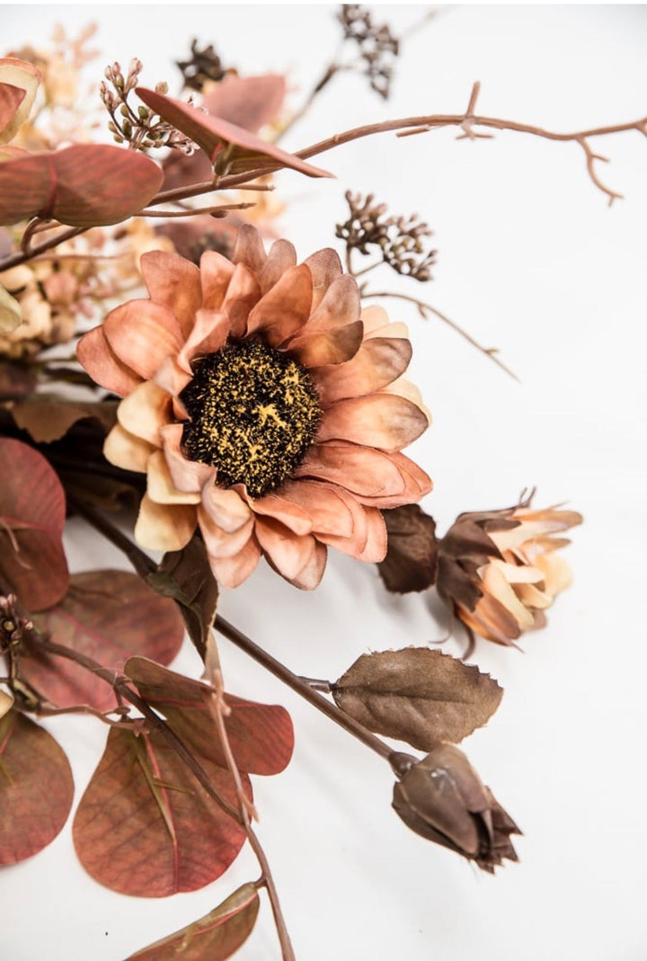 Sunflowers and eucalyptus mixed bundle - Greenery MarketArtificial Flora26336