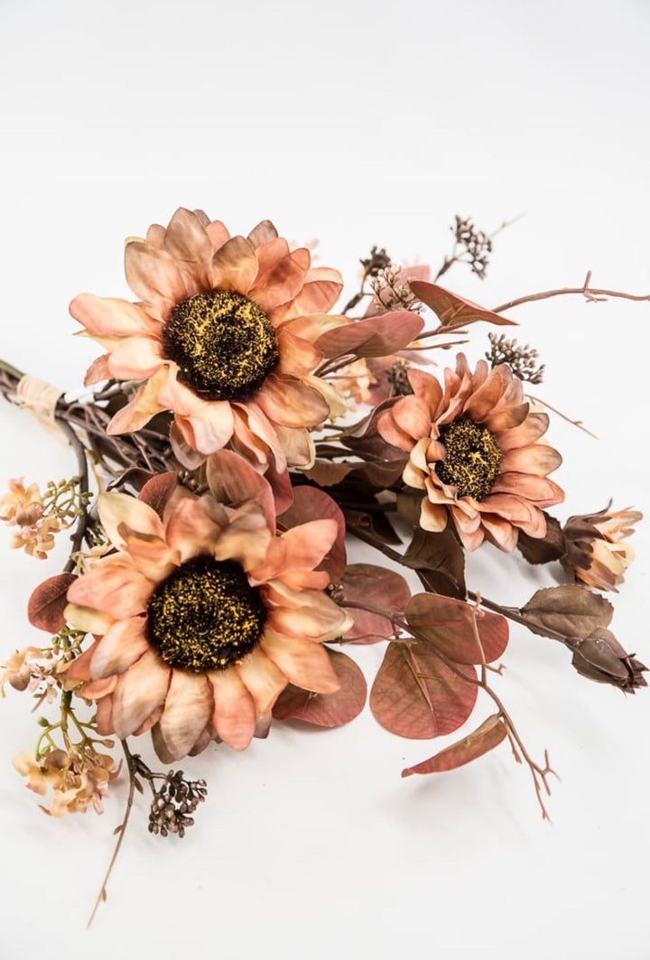 Sunflowers and eucalyptus mixed bundle - Greenery MarketArtificial Flora26336