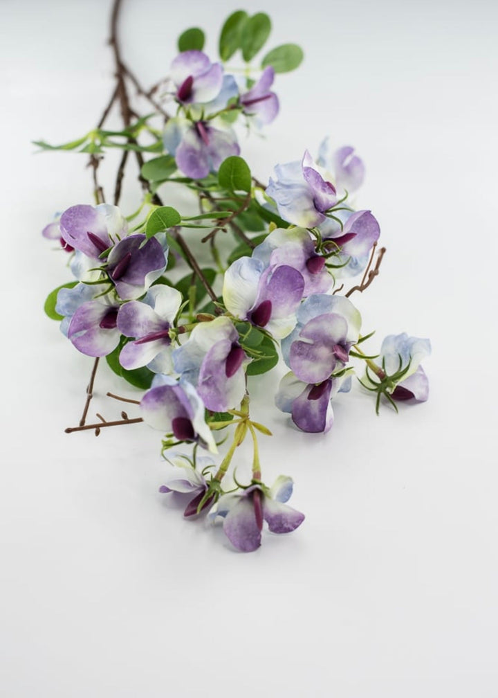 Sweet pea spray - purple / periwinkle - Greenery Market5635pu