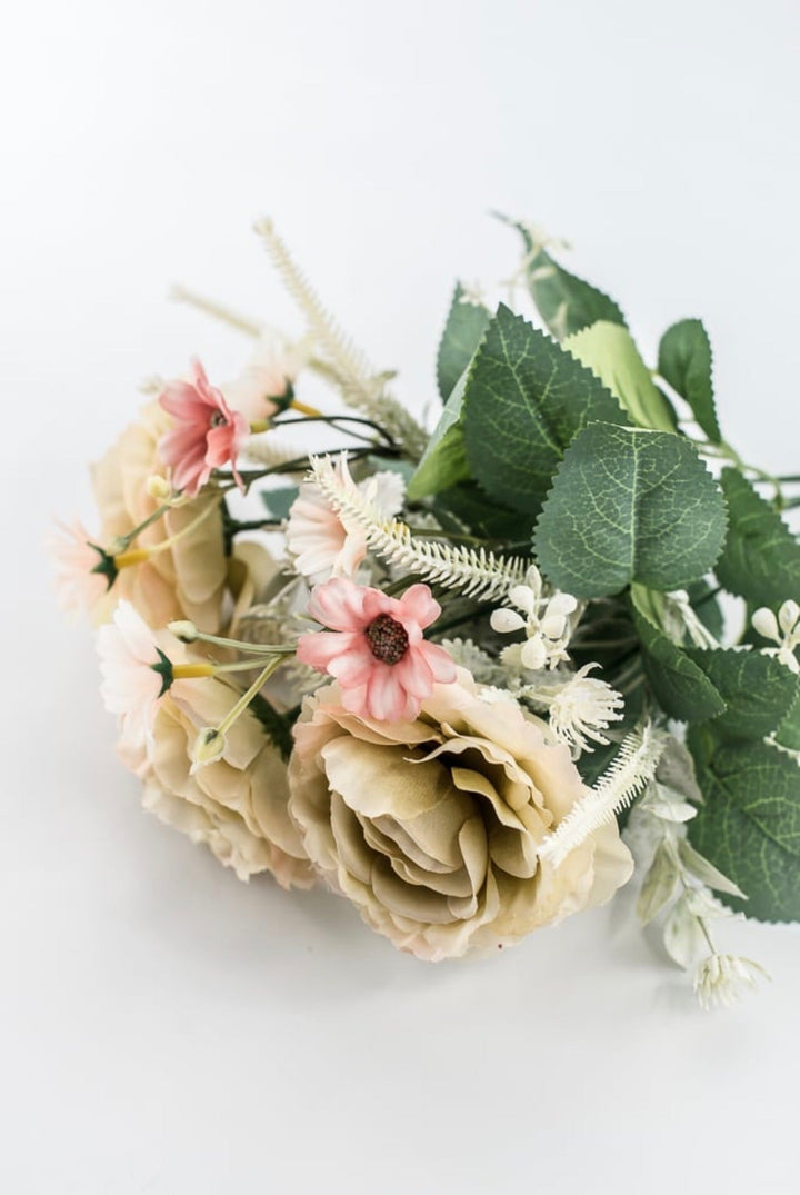 Taupe Rose Bush - 15" - Greenery MarketArtificial Flowers35163TAUPE