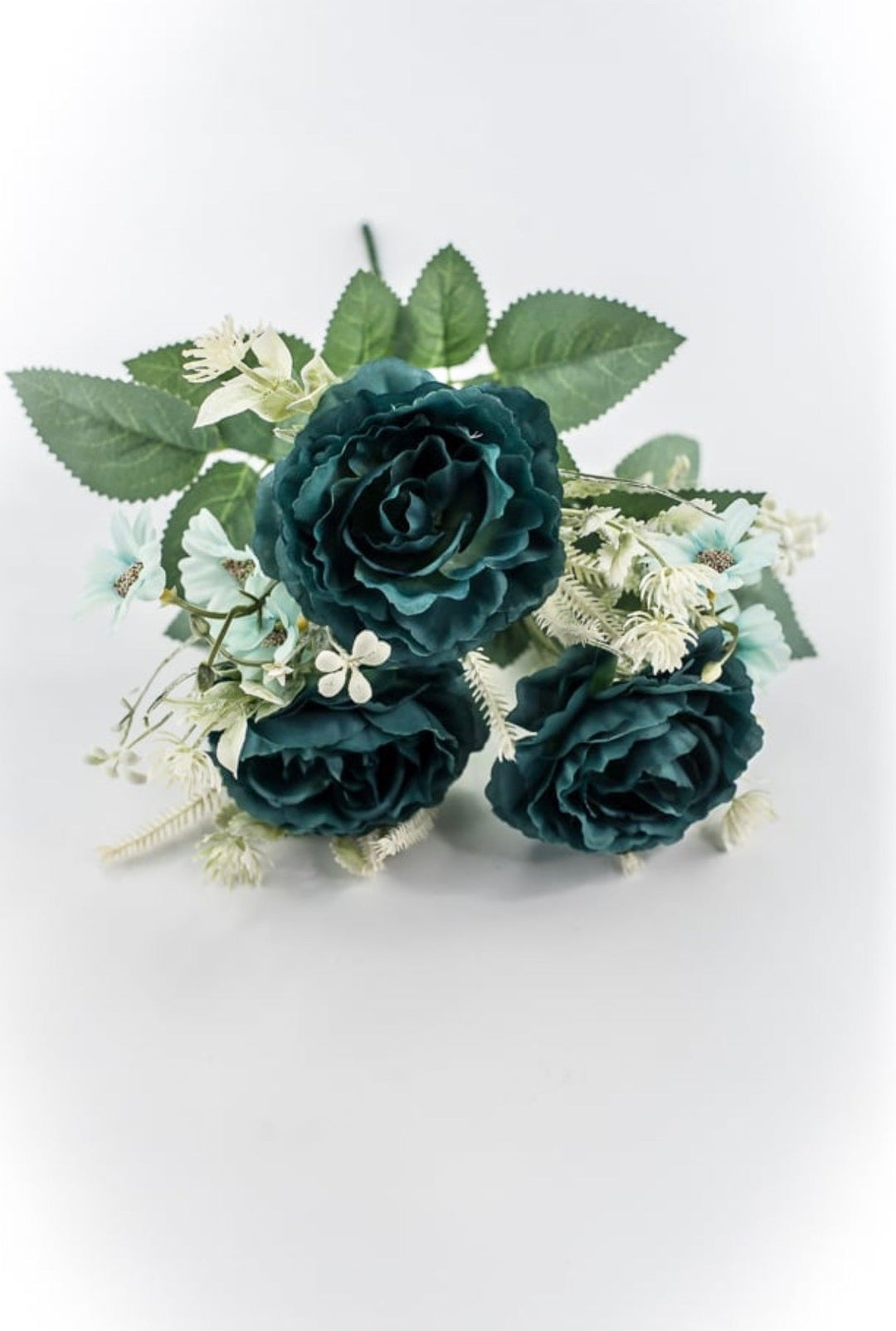Teal Rose Bush - 15" - Greenery MarketArtificial Flowers35163TEAL