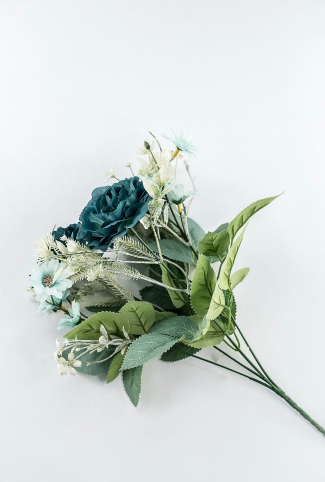 Teal Rose Bush - 15" - Greenery MarketArtificial Flowers35163TEAL