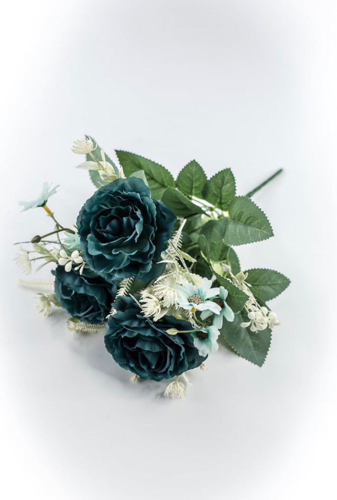 Teal Rose Bush - 15" - Greenery MarketArtificial Flowers35163TEAL
