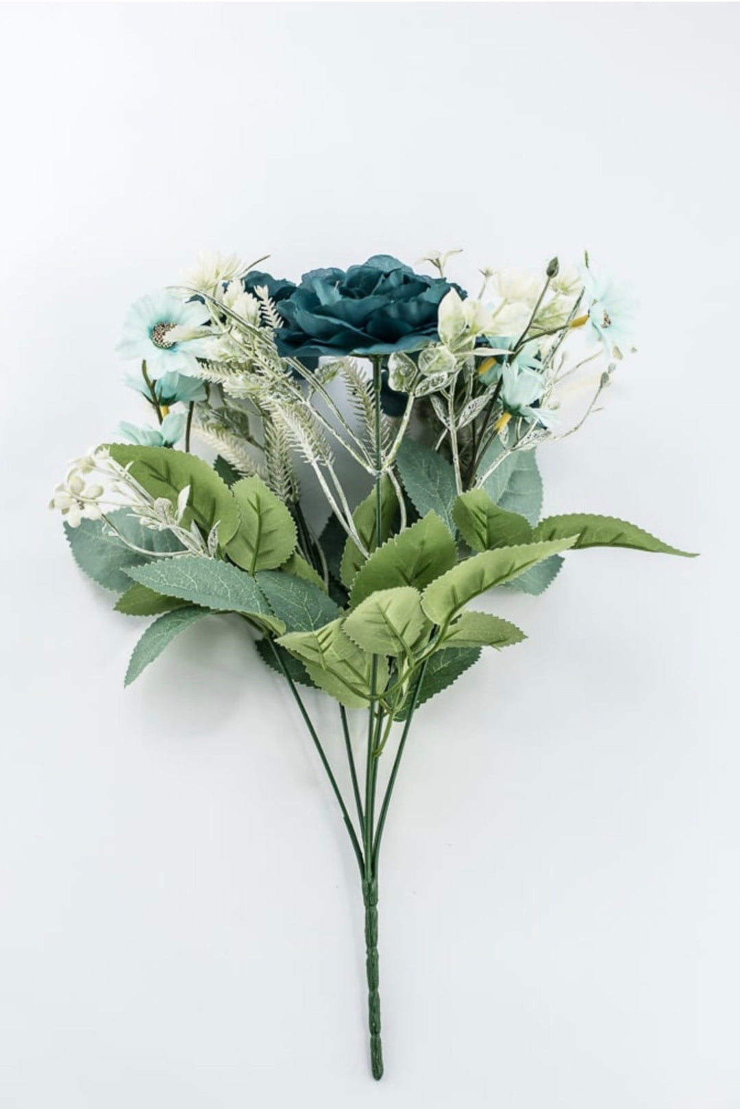 Teal Rose Bush - 15" - Greenery MarketArtificial Flowers35163TEAL