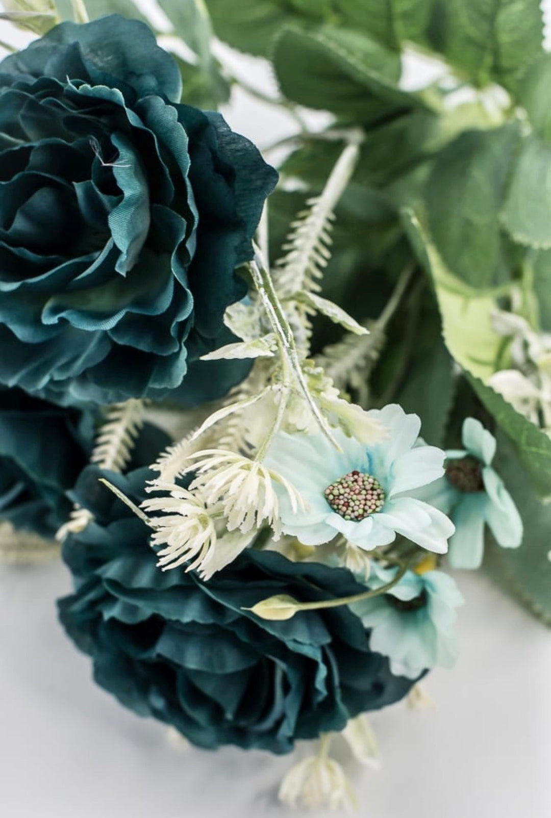 Teal Rose Bush - 15" - Greenery MarketArtificial Flowers35163TEAL