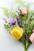 Tulip spray - lavender, yellow, pink - Greenery MarketArtificial Flora40006