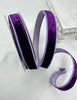Two tone purple plush velvet luster 1” farrisilk wired ribbon - Greenery MarketRibbons & TrimRK130-07