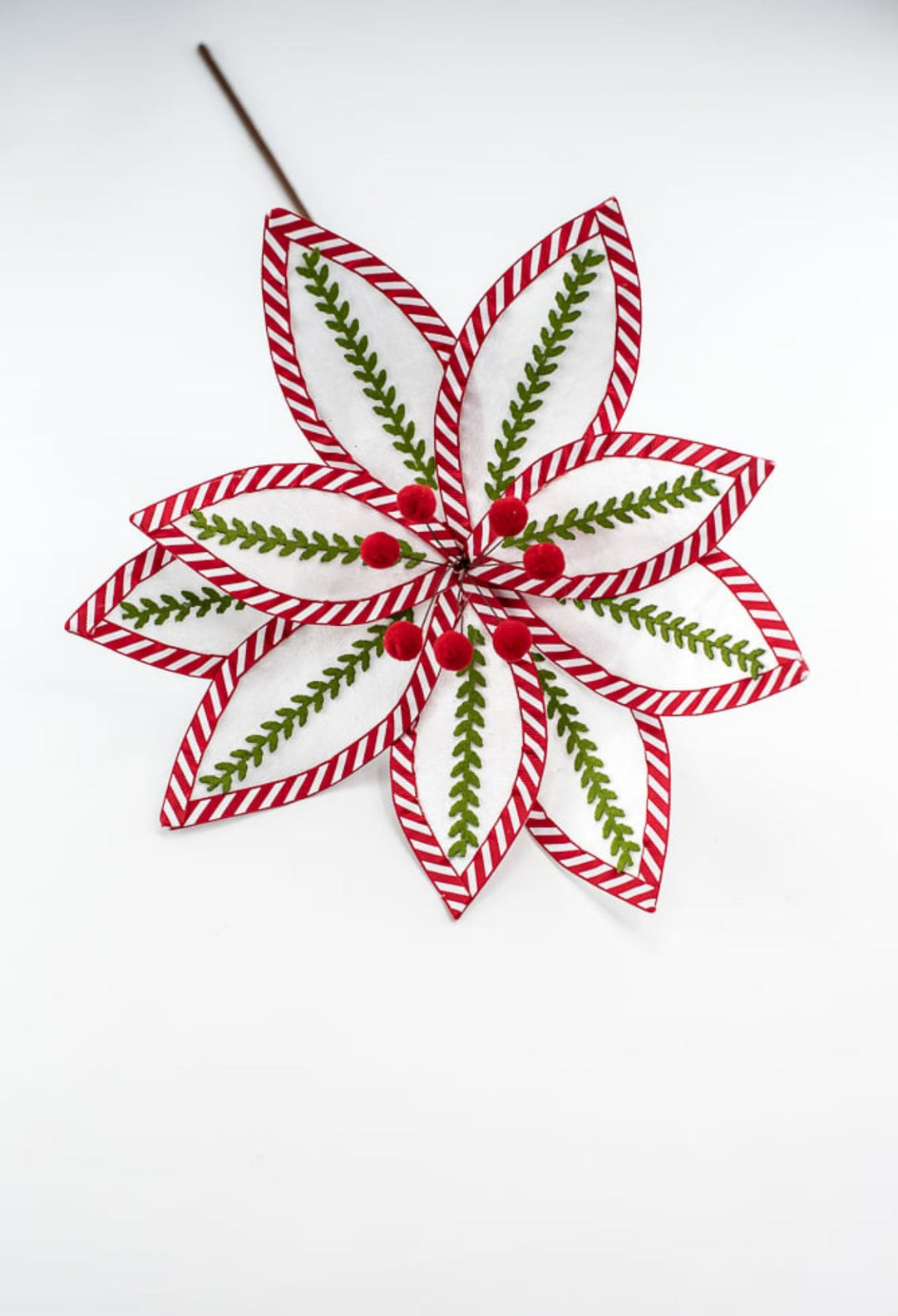 Vine poinsettia stem - red and green - Greenery Market228314