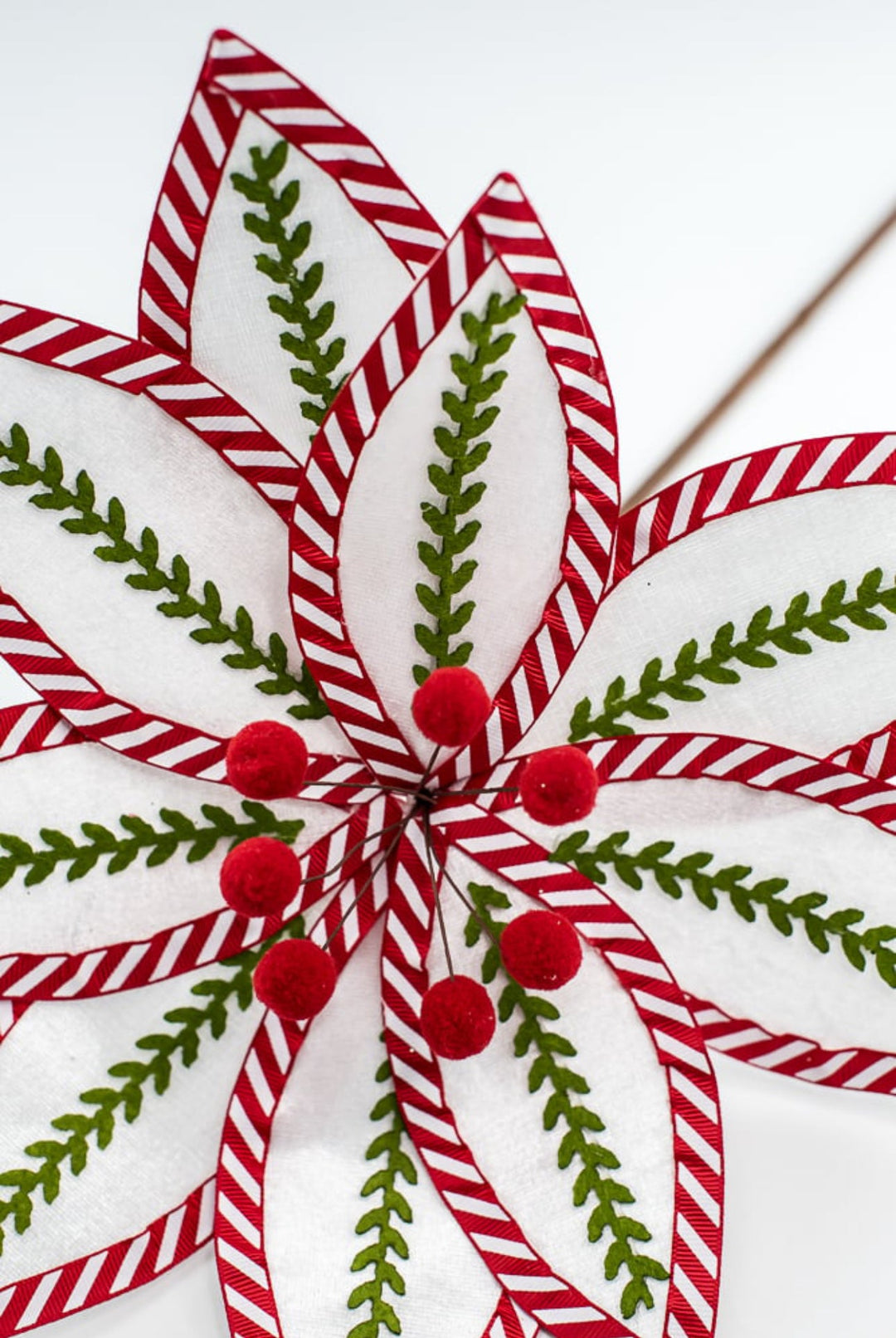 Vine poinsettia stem - red and green - Greenery Market228314