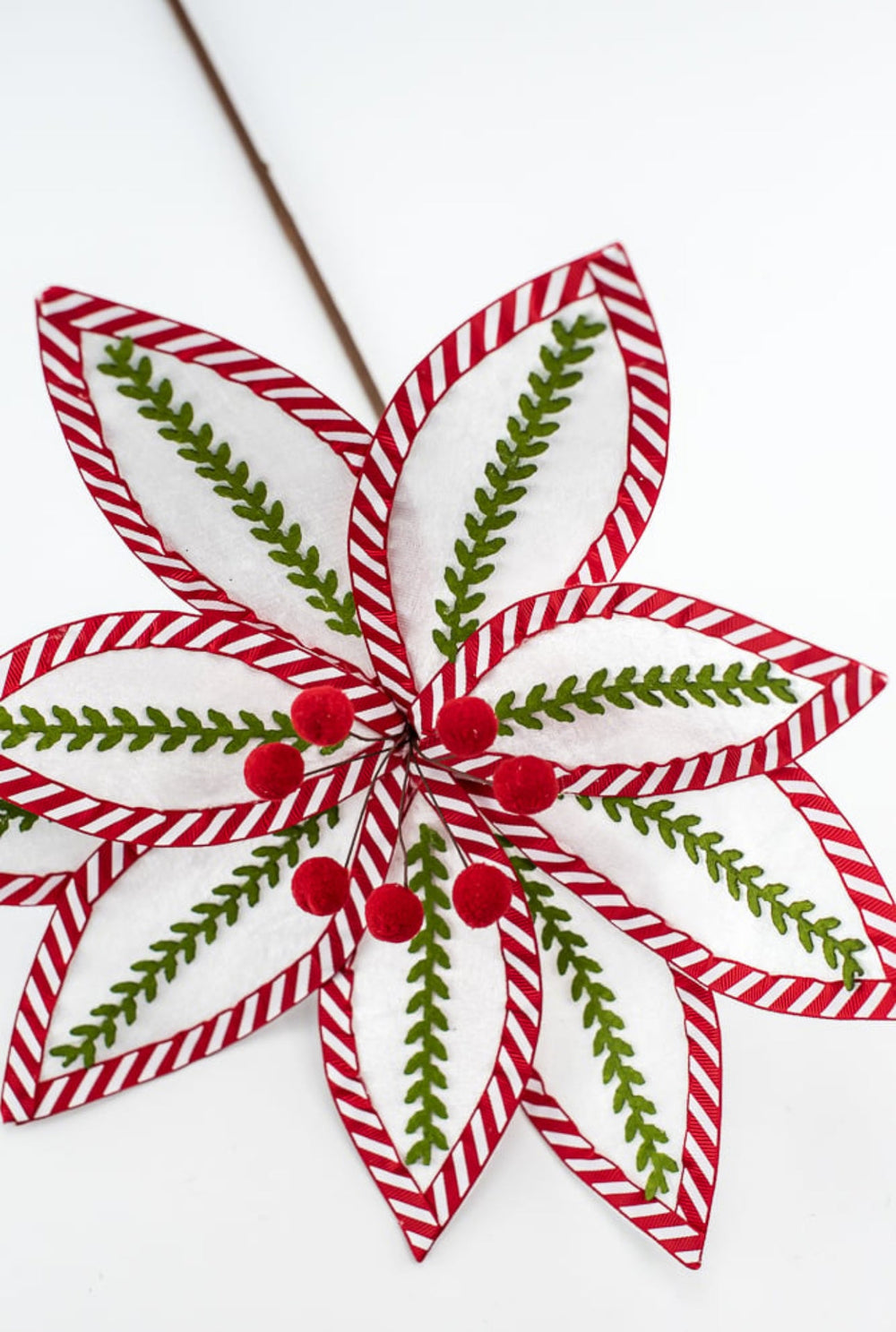 Vine poinsettia stem - red and green - Greenery Market228314