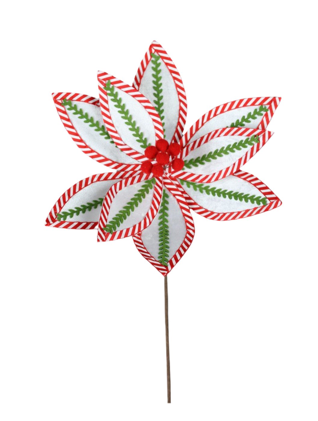 Vine poinsettia stem - red and green - Greenery Market228314