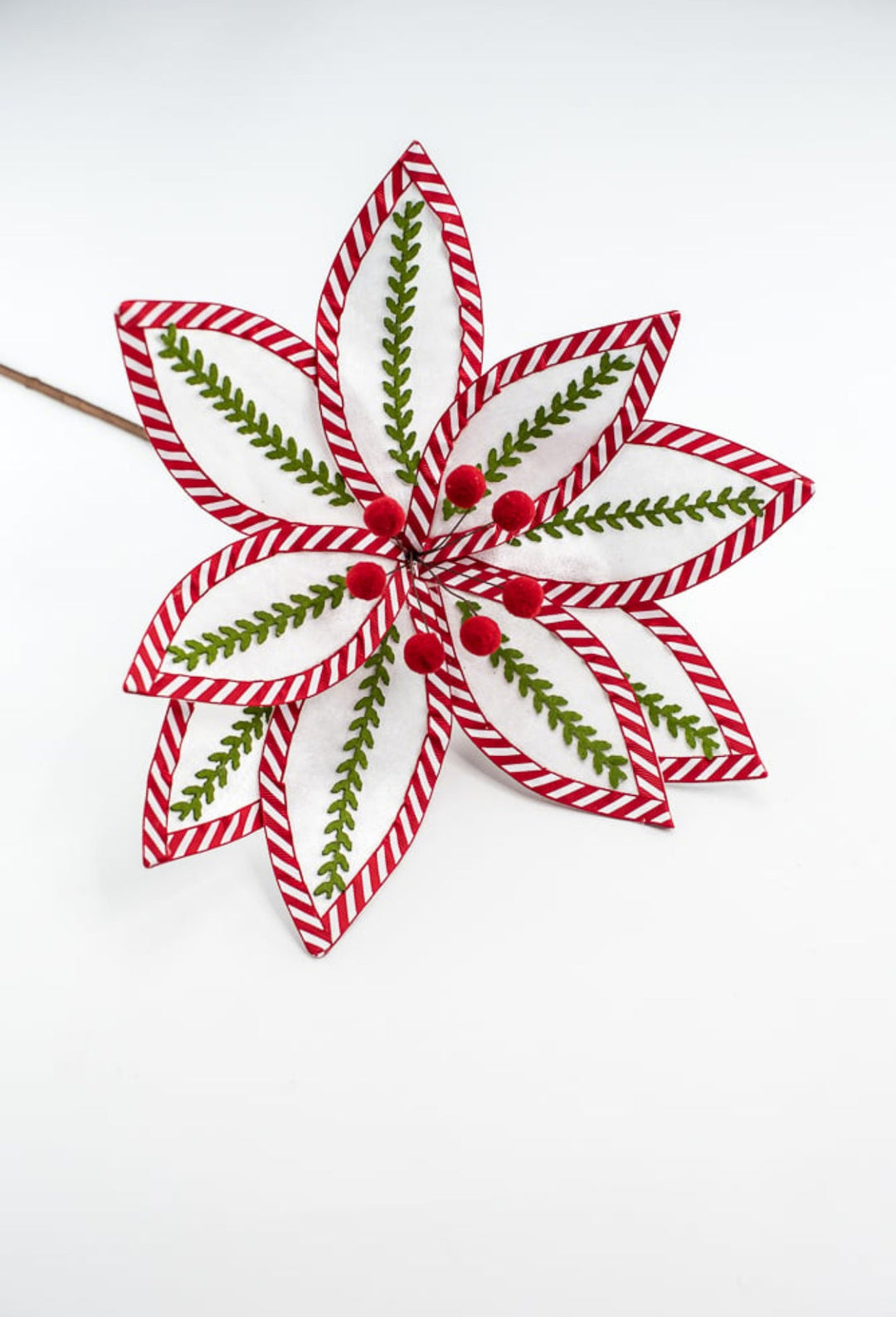 Vine poinsettia stem - red and green - Greenery Market228314