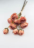 Vintage rose artificial flower bundle - coral peach - Greenery Marketartificial flowersD131-cor