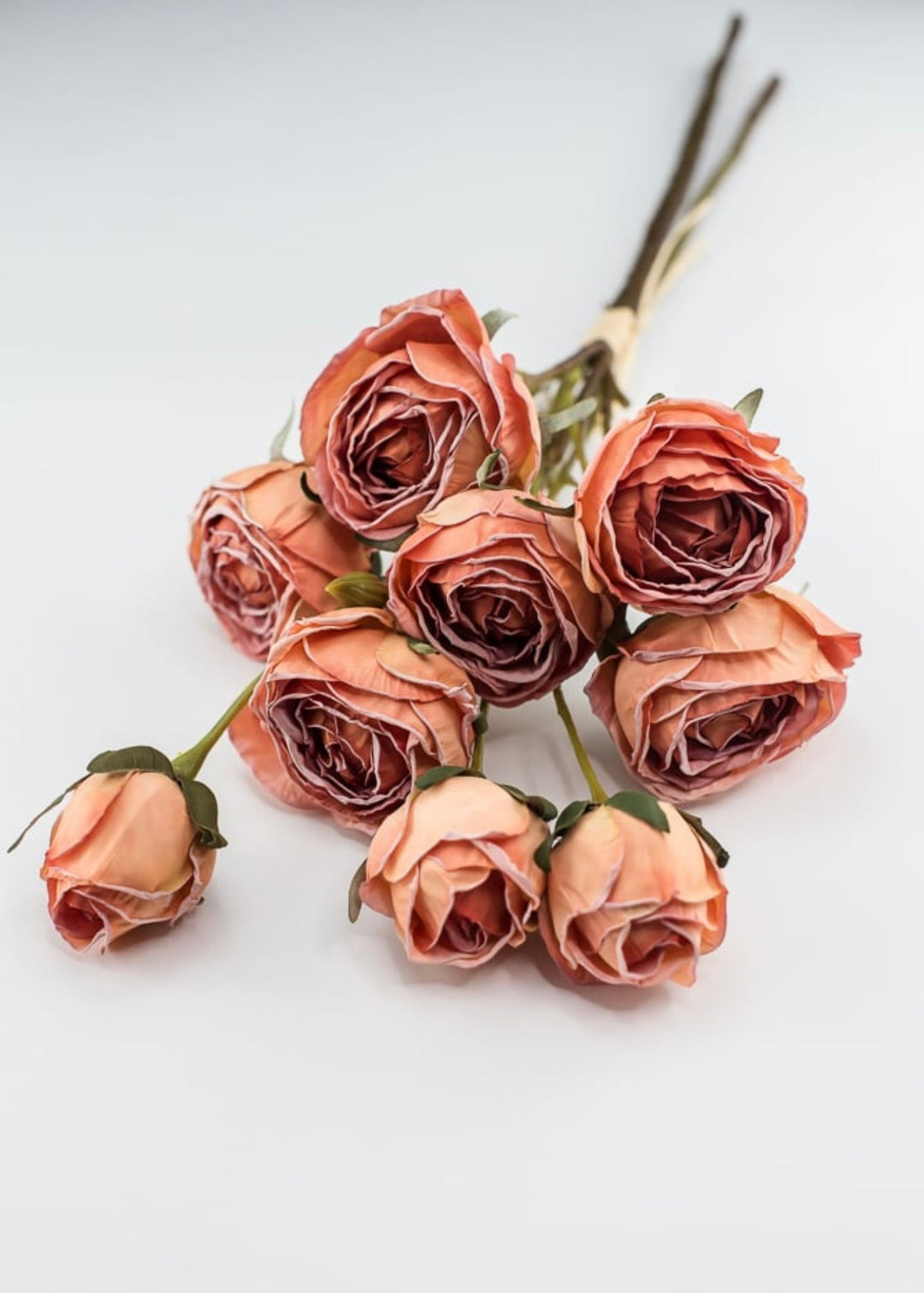 Vintage rose artificial flower bundle - coral peach - Greenery Marketartificial flowersD131-cor