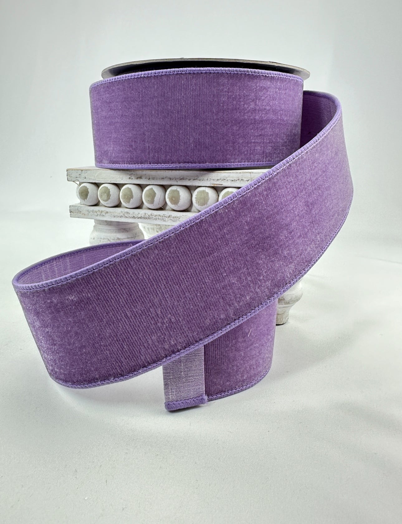 Violet Farrisilk velvet wired ribbon - 2.5” - Greenery Marketwired ribbonRG803-70