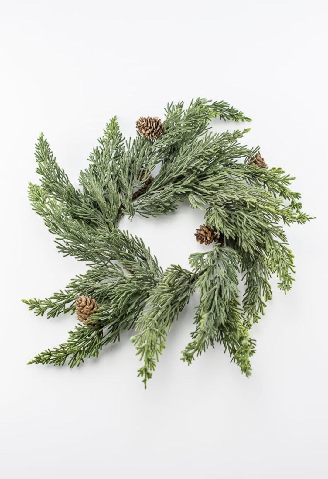 Washed cedar mini wreath, candle ring wreath - Greenery Marketwreath base & containersXD450 - SG