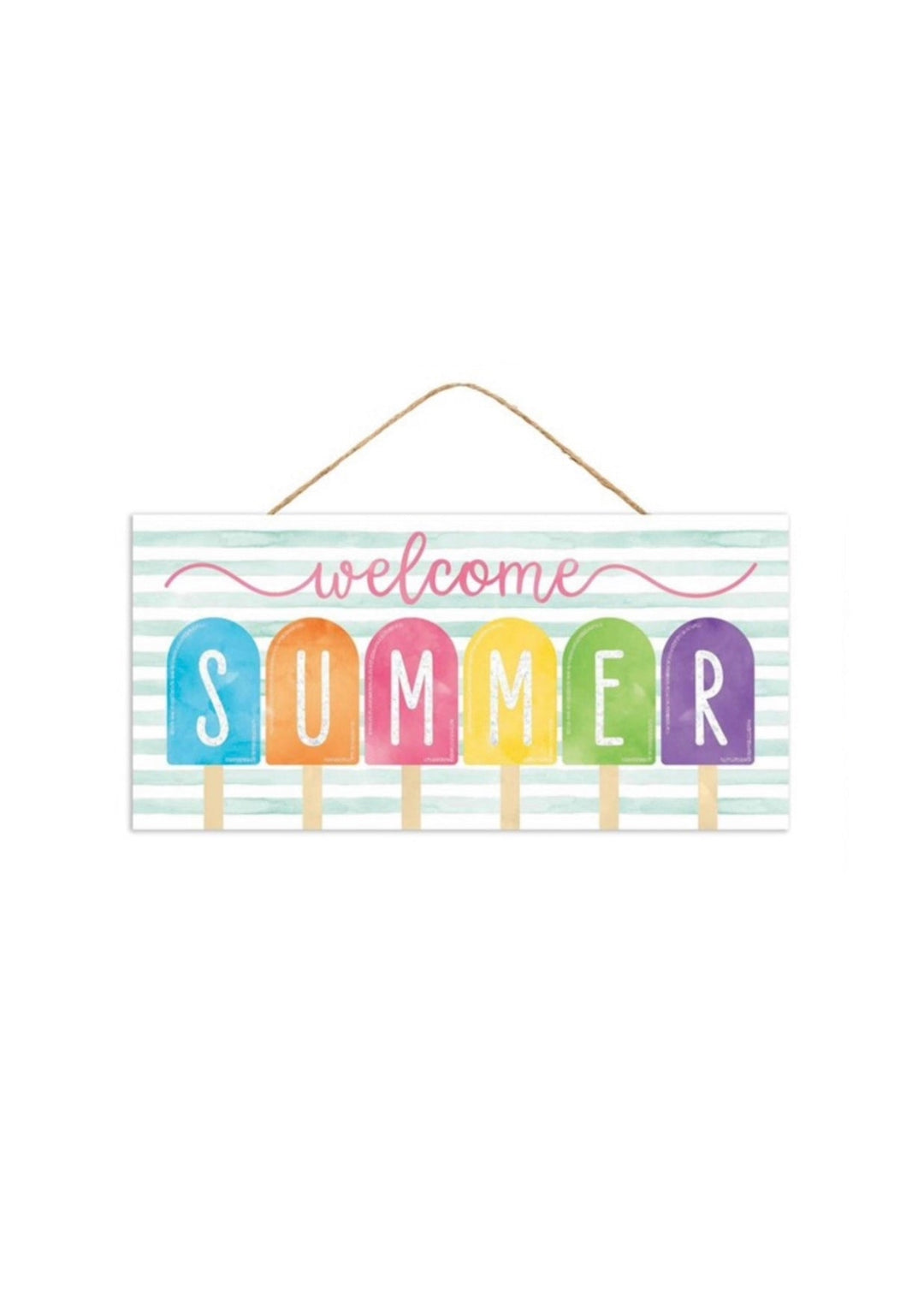 Welcome summer sign - Greenery MarketNovelty SignsAP8874