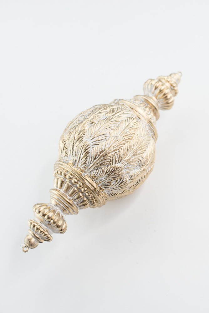 White and Gold Xmas Hanging Ornament - Greenery Market32178-WTGD