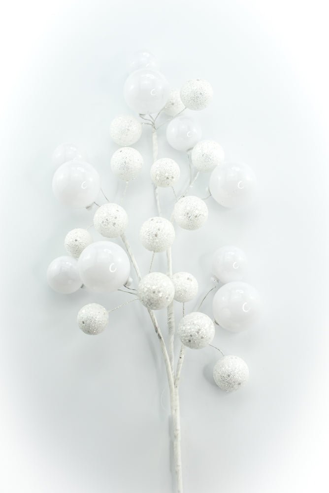 White Ball Spray - Greenery Market86599WT