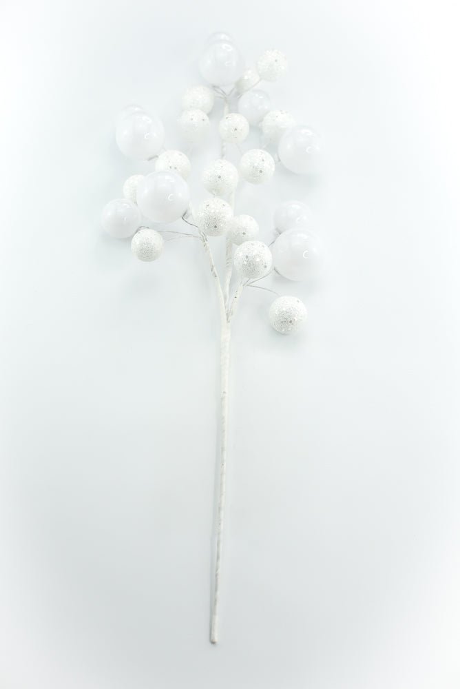 White Ball Spray - Greenery Market86599WT