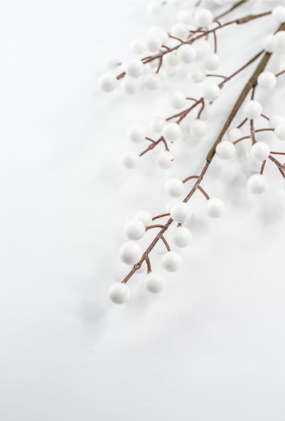 White Berry Spray - 28" - Greenery MarketB1719W