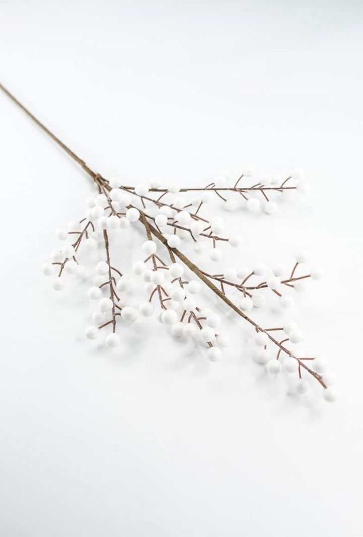 White Berry Spray - 28" - Greenery MarketB1719W