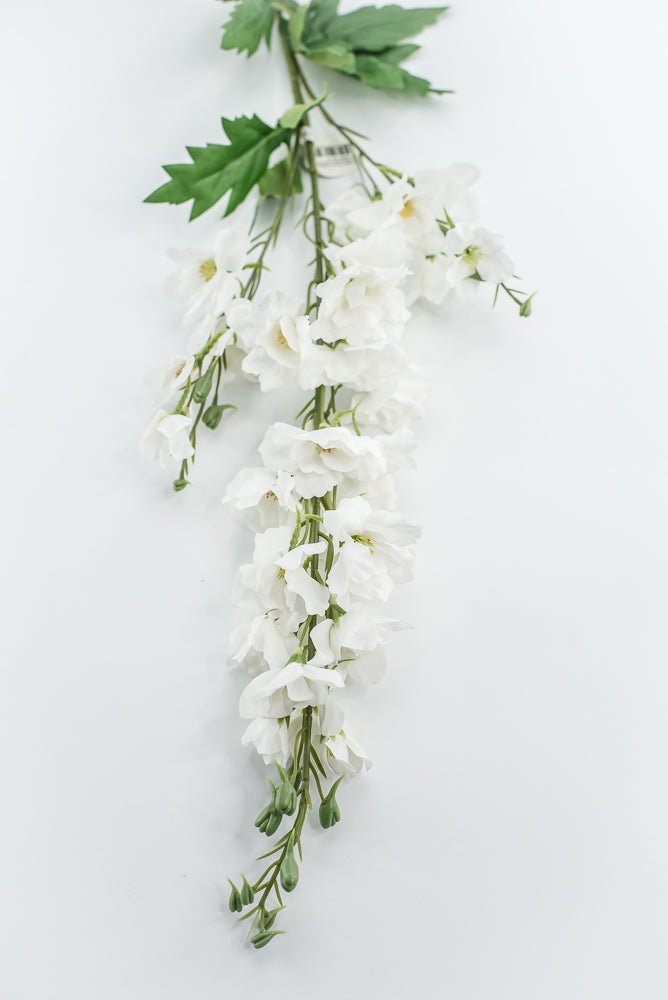 White Delphinium Spray - Real Touch - Greenery MarketMTF24420 WHT