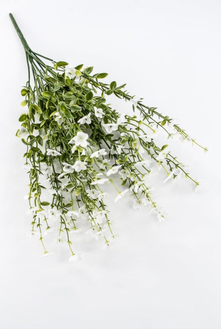 White Filler Flower And Greenery Bush - 17.5" - Greenery Marketartificial flowers83416-WT