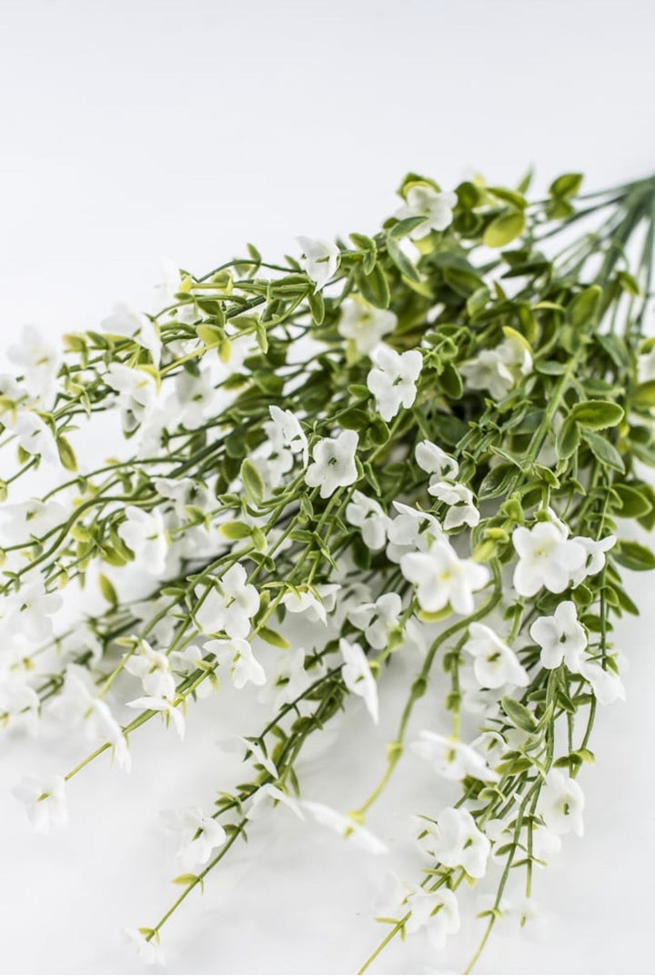 White Filler Flower And Greenery Bush - 17.5" - Greenery Marketartificial flowers83416-WT