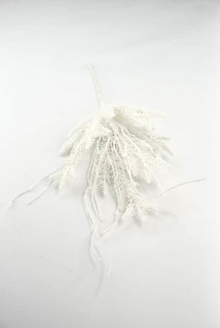 White Flocked Cedar Pick - 20" - Greenery MarketX2035W