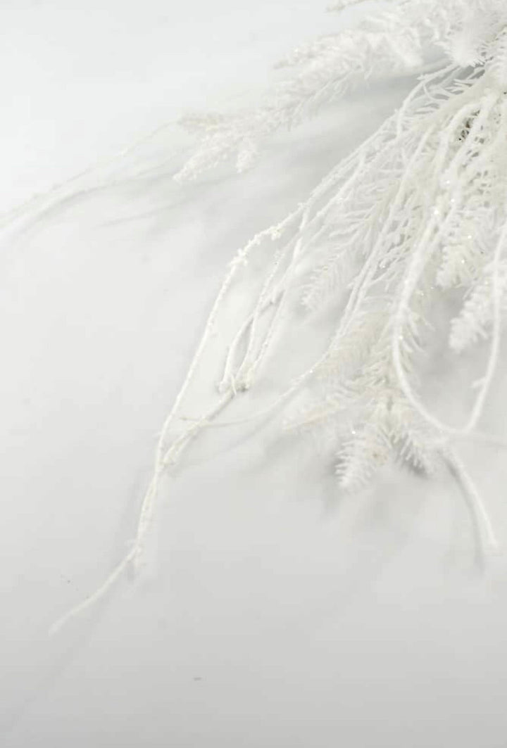 White Flocked Cedar Pick - 20" - Greenery MarketX2035W