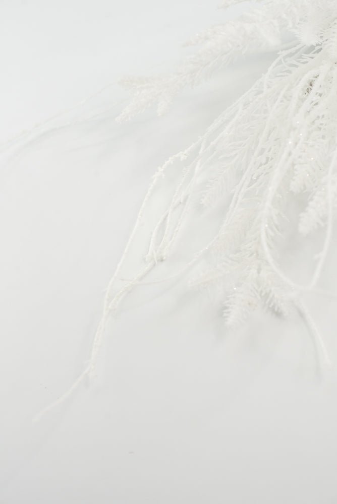 White Flocked Cedar Spray - 30" - Greenery MarketX2034W