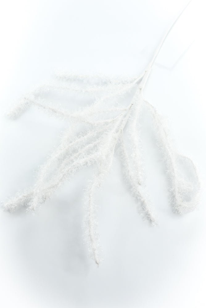 White Fuzzy Twig Spray - Greenery Market86420WT