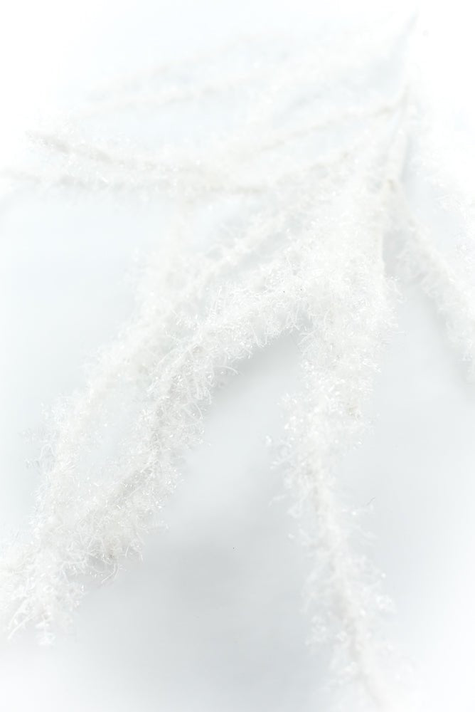 White Fuzzy Twig Spray - Greenery Market86420WT
