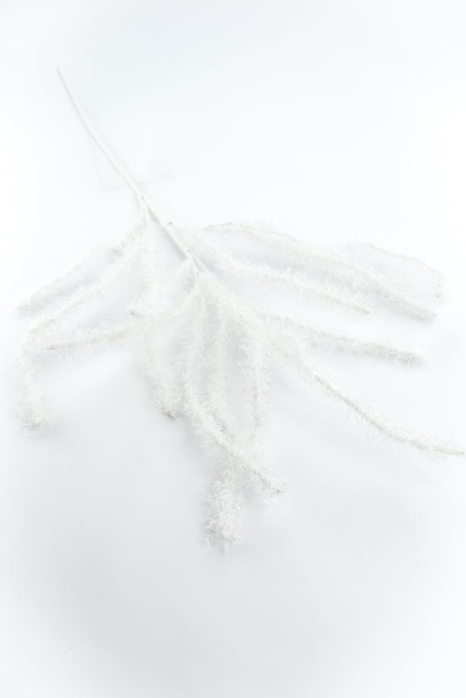 White Fuzzy Twig Spray - Greenery Market86420WT