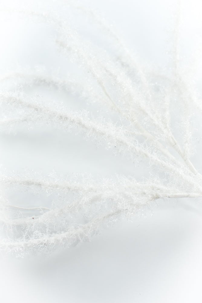 White Fuzzy Twig Spray - Greenery Market86420WT
