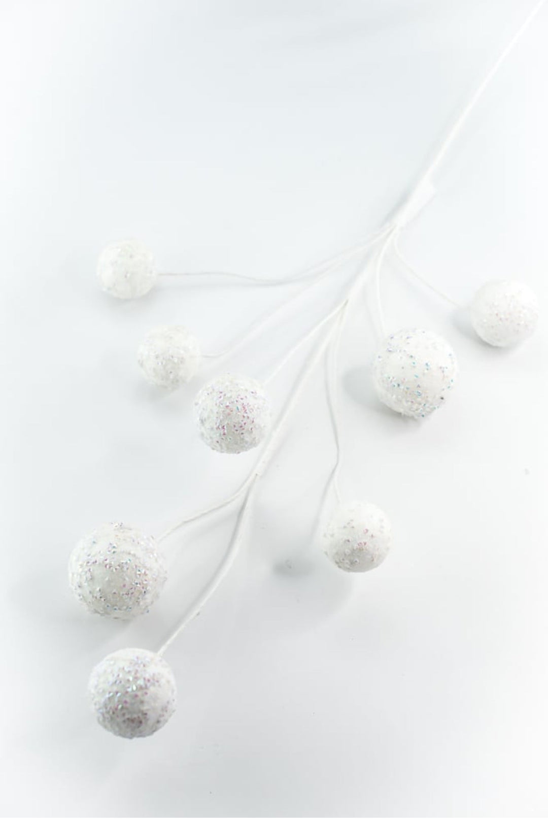 White Glitter Ball Spray - Greenery Market65295