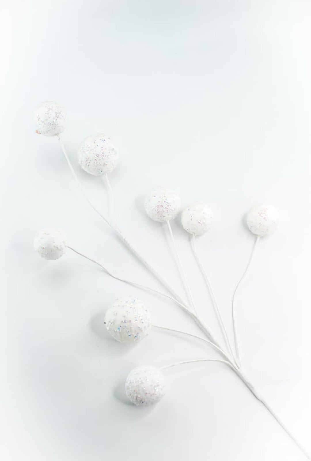 White Glitter Ball Spray - Greenery Market65295