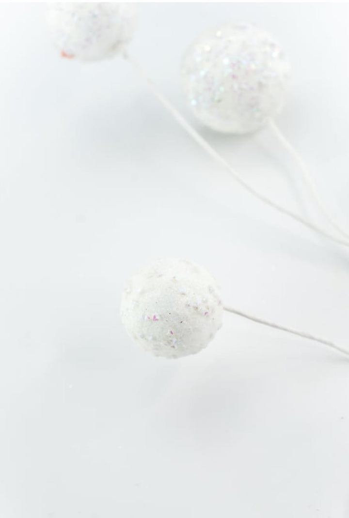White Glitter Ball Spray - Greenery Market65295