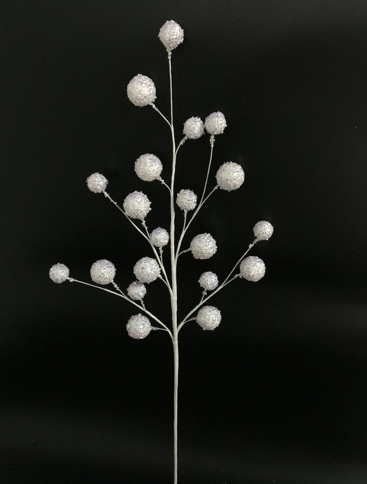 White Glitter Ball Spray - Greenery Market65309