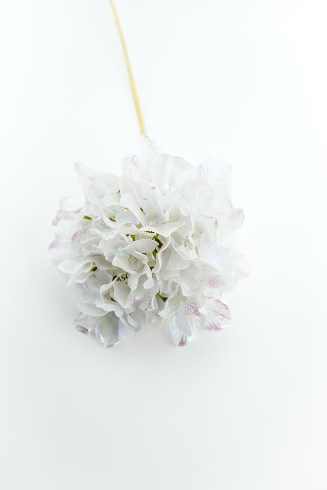 White Iridescent Hydrangea Stem - Greenery Market86305WT