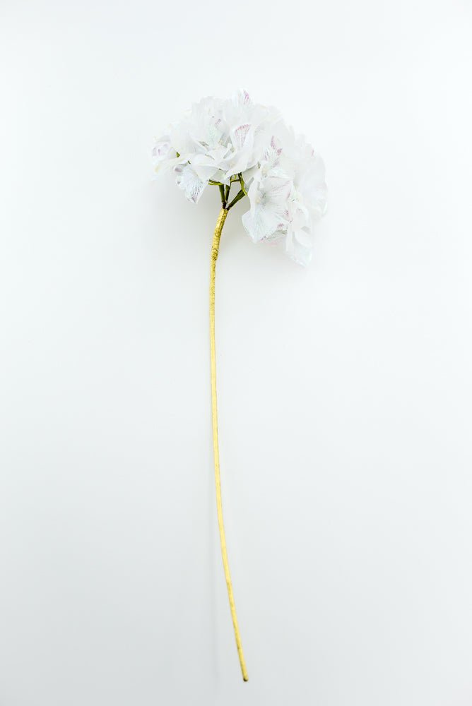 White Iridescent Hydrangea Stem - Greenery Market86305WT