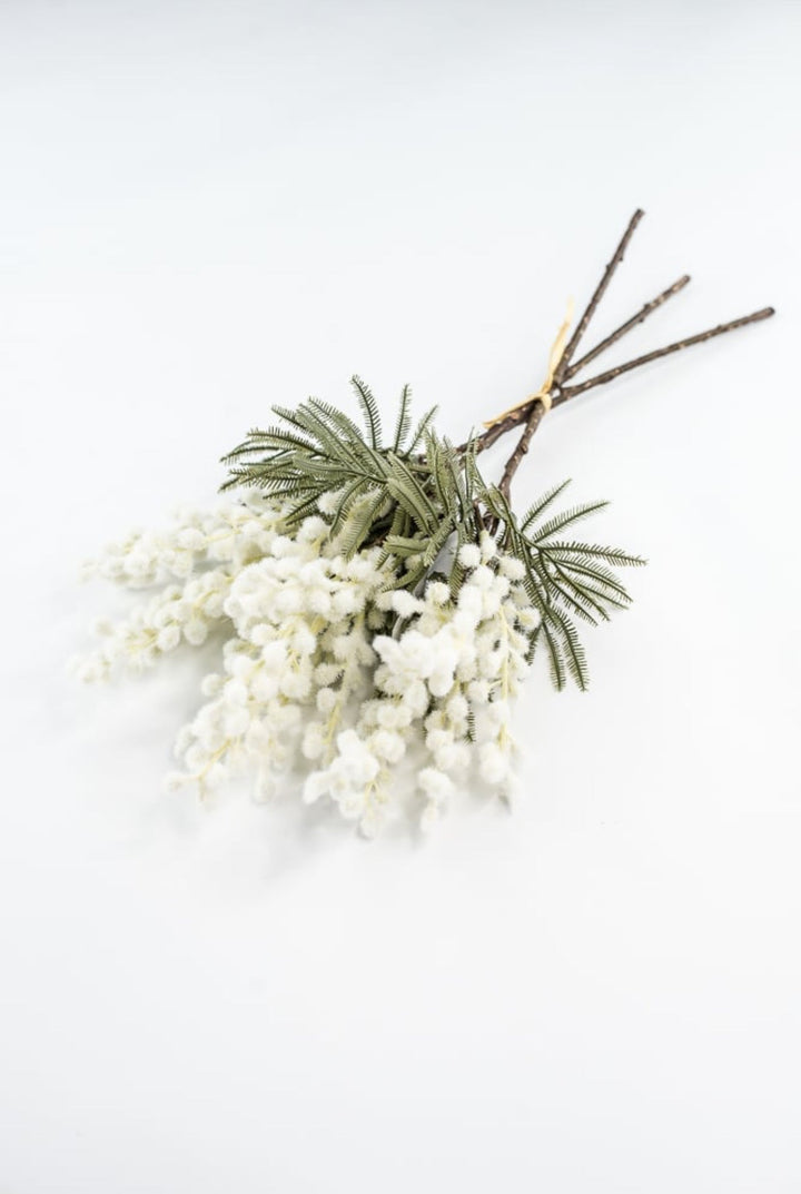 White Mimosa Bundle - 15" - Greenery Market6470W