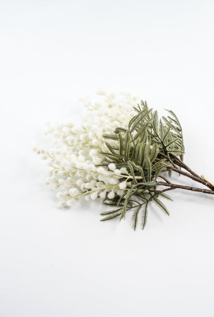 White Mimosa Bundle - 15" - Greenery Market6470W