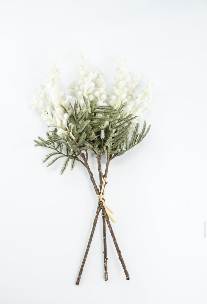 White Mimosa Bundle - 15" - Greenery Market6470W