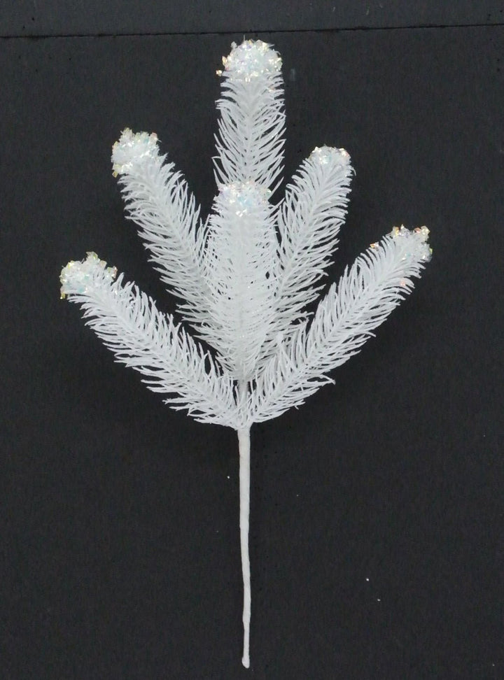 White Pine Spray With Glitter - Greenery Market85169